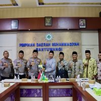 Cooling System, Kapolresta Banyuwangi Silaturahmi ke Pimpinan Daerah Muhammadiyah; Upaya Pererat Sinergitas Jelang Pilkada Serentak 2024