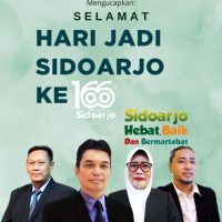 Dewan Direksi dan Karyawan Perumda Delta Tirta Sidoarjo Mengucapkan Selamat Harjasda ke 166, Sidoarjo, Hebat, Baik Dan Martabat